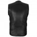 ARD Champs™ Men's Swat Motorcycle Biker Leather Vest with Adjustable Sides